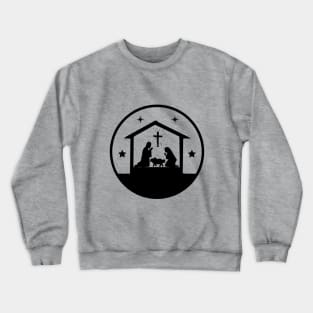 Nativity Scene Silhouette Crewneck Sweatshirt